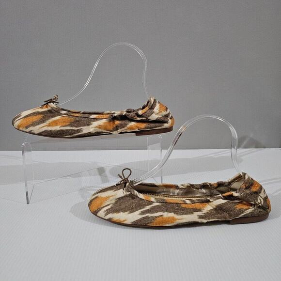 NEW Sam Edelman Felicia Ballet Flat Size 9 Soft Grey Multi Bow Slip On - Picture 2 of 12